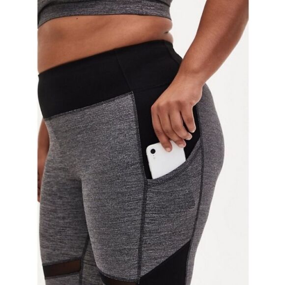 Torrid 0 space dye athletic leggings with pocket - Picture 2 of 5